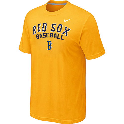 Boston Red Sox 2014 Home Practice T-Shirt - Yellow,We sell and wholesale Boston Red Sox 2014 Home Practice T-Shirt - Yellow on line form chian!