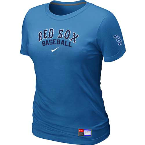 Boston Red Sox Nike Women's L.blue Short Sleeve Practice T-Shirt,We sell and wholesale Boston Red Sox Nike Women's L.blue Short Sleeve Practice T-Shirt on line form chian!