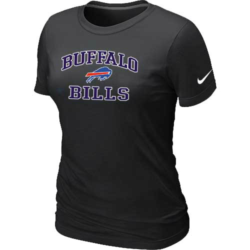 Buffalo Bills Women's Heart & Soul Black T-Shirt,We sell and wholesale Buffalo Bills Women's Heart & Soul Black T-Shirt on line form chian!