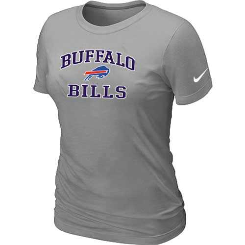 Buffalo Bills Women's Heart & Soul L.Grey T-Shirt,We sell and wholesale Buffalo Bills Women's Heart & Soul L.Grey T-Shirt on line form chian!