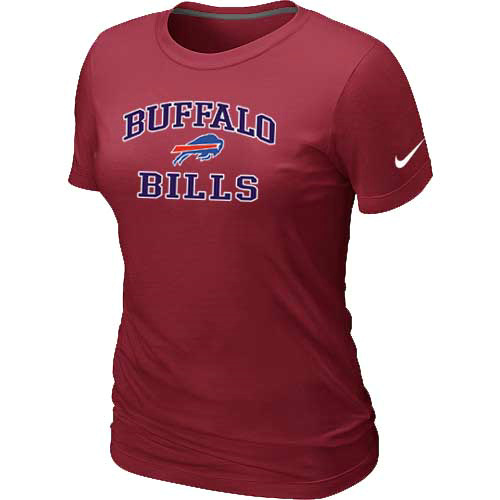 Buffalo Bills Women's Heart & Soul Red T-Shirt,We sell and wholesale Buffalo Bills Women's Heart & Soul Red T-Shirt on line form chian!
