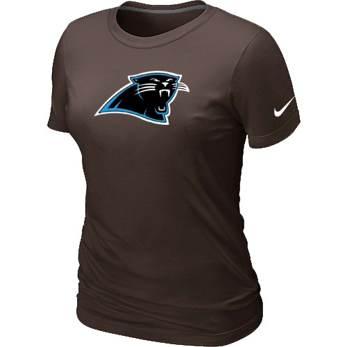 Carolina Panthers Brown Women's Logo T-Shirt,We sell and wholesale Carolina Panthers Brown Women's Logo T-Shirt on line form chian!