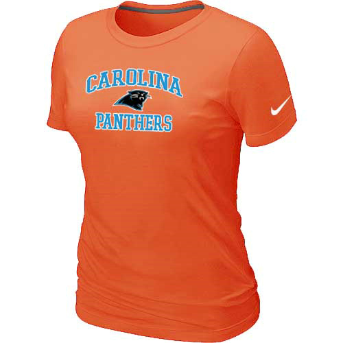 Carolina Panthers Women's Heart & Soul Orange T-Shirt,We sell and wholesale Carolina Panthers Women's Heart & Soul Orange T-Shirt on line form chian!