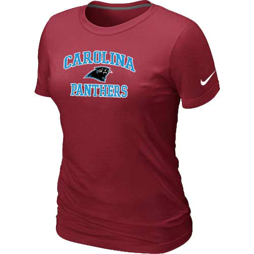 Carolina Panthers Women's Heart & Soul Red T-Shirt,We sell and wholesale Carolina Panthers Women's Heart & Soul Red T-Shirt on line form chian!