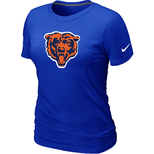 Chicago Bears Black Tean Logo Women's Blue T-Shirt,We sell and wholesale Chicago Bears Black Tean Logo Women's Blue T-Shirt on line form chian!