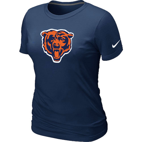 Chicago Bears Black Tean Logo Women's D.Blue T-Shirt,We sell and wholesale Chicago Bears Black Tean Logo Women's D.Blue T-Shirt on line form chian!