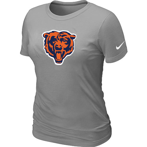 Chicago Bears Black Tean Logo Women's L.Grey T-Shirt,We sell and wholesale Chicago Bears Black Tean Logo Women's L.Grey T-Shirt on line form chian!