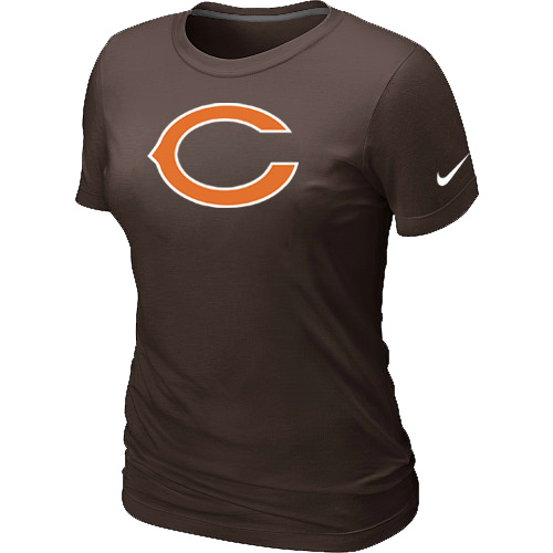 Chicago Bears Brown Women's Logo T-Shirt,We sell and wholesale Chicago Bears Brown Women's Logo T-Shirt on line form chian!