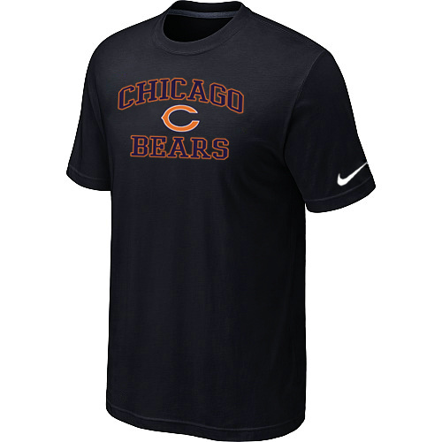 Chicago Bears Heart & Soul Black T-Shirt,We sell and wholesale Chicago Bears Heart & Soul Black T-Shirt on line form chian!