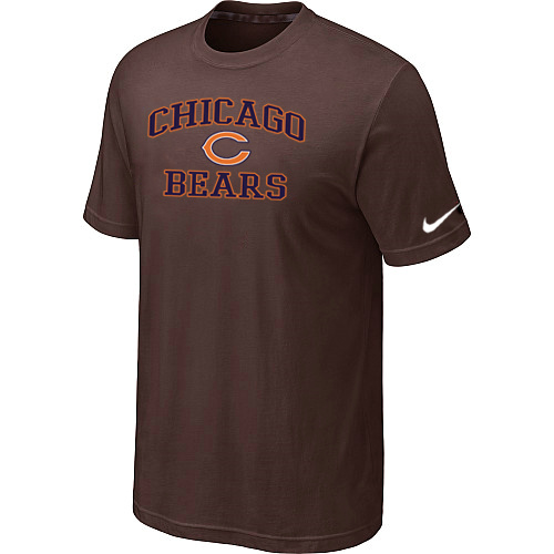 Chicago Bears Heart & Soul Brown T-Shirt,We sell and wholesale Chicago Bears Heart & Soul Brown T-Shirt on line form chian!