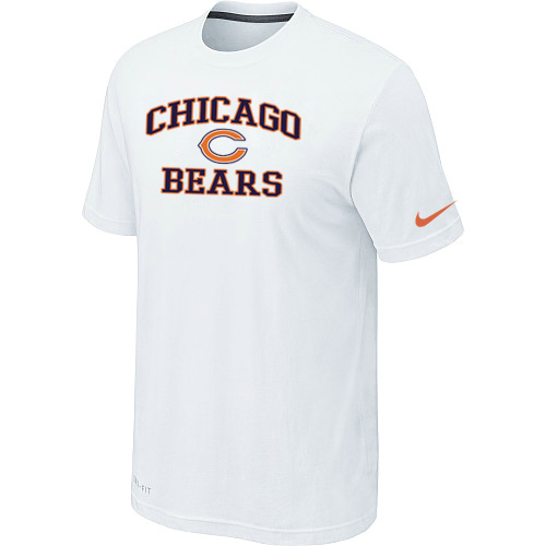 Chicago Bears Heart & Soul White T-Shirt,We sell and wholesale Chicago Bears Heart & Soul White T-Shirt on line form chian!