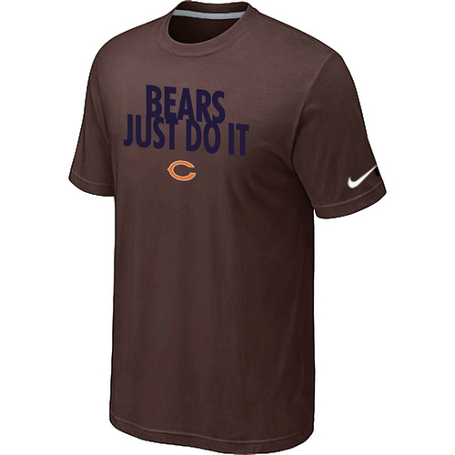 Chicago Bears Just Do It Brown T-Shirt,We sell and wholesale Chicago Bears Just Do It Brown T-Shirt on line form chian!