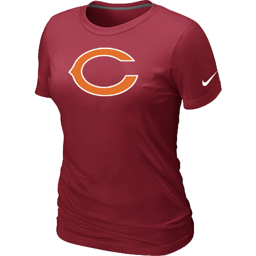 Chicago Bears Red Women's Logo T-Shirt,We sell and wholesale Chicago Bears Red Women's Logo T-Shirt on line form chian!
