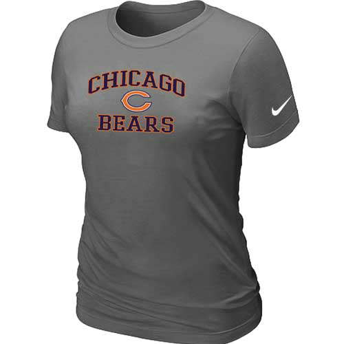 Chicago Bears Women's Heart & Soul D.Grey T-Shirt,We sell and wholesale Chicago Bears Women's Heart & Soul D.Grey T-Shirt on line form chian!