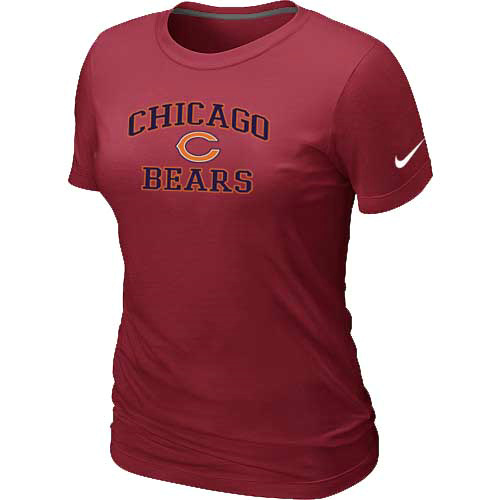 Chicago Bears Women's Heart & Soul Red T-Shirt,We sell and wholesale Chicago Bears Women's Heart & Soul Red T-Shirt on line form chian!