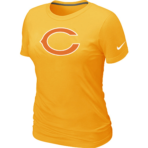 Chicago Bears Yellow Women's Logo T-Shirt,We sell and wholesale Chicago Bears Yellow Women's Logo T-Shirt on line form chian!