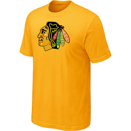Chicago Blackhawks Big & Tall Logo Yellow T-Shirt,We sell and wholesale Chicago Blackhawks Big & Tall Logo Yellow T-Shirt on line form chian!