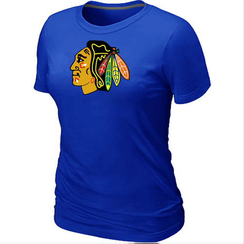 Chicago Blackhawks Big & Tall Women's Blue Logo T-Shirt,We sell and wholesale Chicago Blackhawks Big & Tall Women's Blue Logo T-Shirt on line form chian!