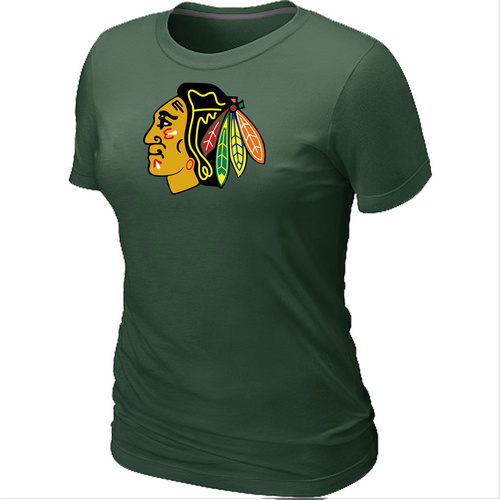 Chicago Blackhawks Big & Tall Women's D.Green Logo T-Shirt,We sell and wholesale Chicago Blackhawks Big & Tall Women's D.Green Logo T-Shirt on line form chian!