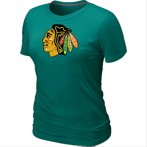 Chicago Blackhawks Big & Tall Women's L.Green Logo T-Shirt,We sell and wholesale Chicago Blackhawks Big & Tall Women's L.Green Logo T-Shirt on line form chian!