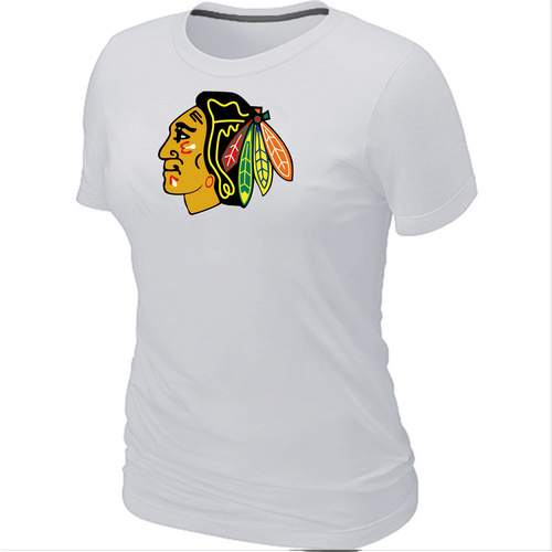 Chicago Blackhawks Big & Tall Women's White Logo T-Shirt,We sell and wholesale Chicago Blackhawks Big & Tall Women's White Logo T-Shirt on line form chian!