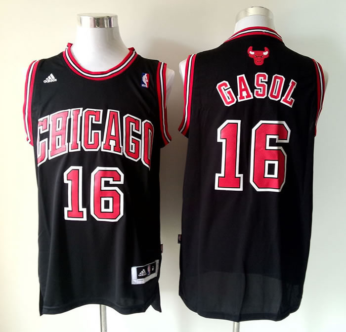 Chicago Bulls #16 Pau Gasol Black Swingman Jerseys,We sell and wholesale Chicago Bulls #16 Pau Gasol Black Swingman Jerseys on line form chian!