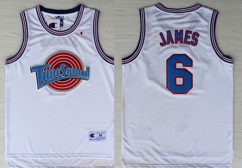 Chicago Bulls NBA Space Jam #6 LeBron James White Swingman Throwback Jerseys,We sell and wholesale Chicago Bulls NBA Space Jam #6 LeBron James White Swingman Throwback Jerseys on line form chian!