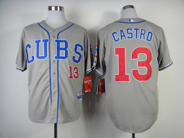 Chicago Cubs #13 Starlin Castro 2014 Grey Jerseys,We sell and wholesale Chicago Cubs #13 Starlin Castro 2014 Grey Jerseys on line form chian!