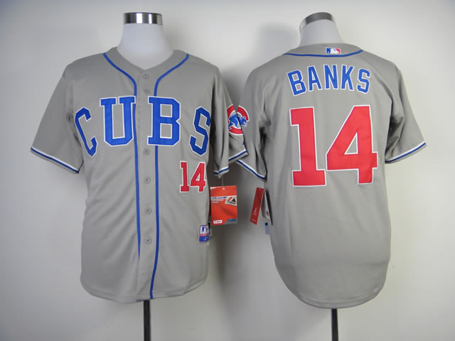 Chicago Cubs #14 Ernie Banks 2014 Grey Jerseys,We sell and wholesale Chicago Cubs #14 Ernie Banks 2014 Grey Jerseys on line form chian!