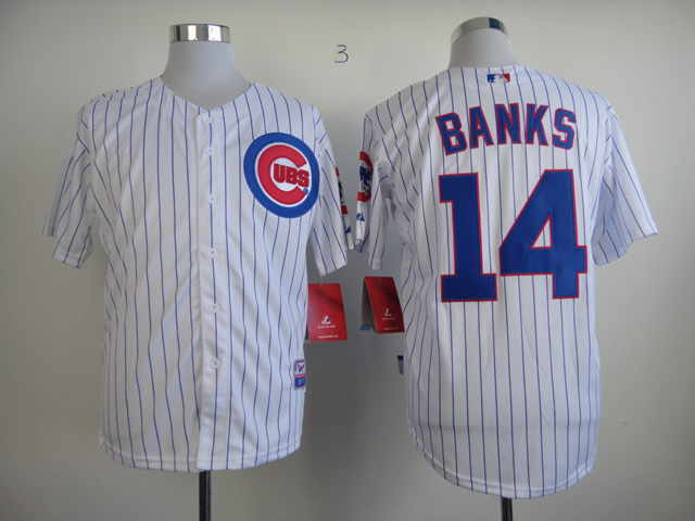Chicago Cubs #14 Ernie Banks White Blue Stripes Throwback Jerseys,We sell and wholesale Chicago Cubs #14 Ernie Banks White Blue Stripes Throwback Jerseys on line form chian!