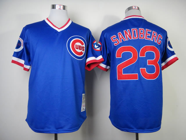 Chicago Cubs #23 Sandberg Blue 1984 Throwback Pullover Jerseys,We sell and wholesale Chicago Cubs #23 Sandberg Blue 1984 Throwback Pullover Jerseys on line form chian!
