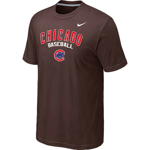 Chicago Cubs 2014 Home Practice T-Shirt - Brown,We sell and wholesale Chicago Cubs 2014 Home Practice T-Shirt - Brown on line form chian!