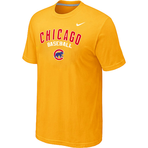 Chicago Cubs 2014 Home Practice T-Shirt - Yellow,We sell and wholesale Chicago Cubs 2014 Home Practice T-Shirt - Yellow on line form chian!