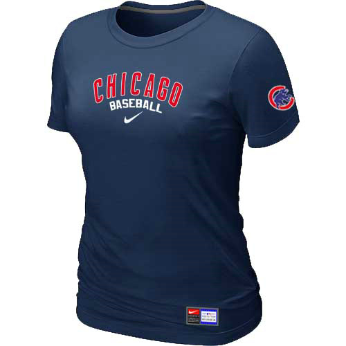 Chicago Cubs Nike Women's D.Blue Short Sleeve Practice T-Shirt,We sell and wholesale Chicago Cubs Nike Women's D.Blue Short Sleeve Practice T-Shirt on line form chian!