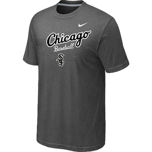 Chicago White Sox 2014 Home Practice T-Shirt - Dark Grey,We sell and wholesale Chicago White Sox 2014 Home Practice T-Shirt - Dark Grey on line form chian!