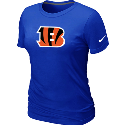 Cincinnati Bengals Blue Women's Logo T-Shirt,We sell and wholesale Cincinnati Bengals Blue Women's Logo T-Shirt on line form chian!