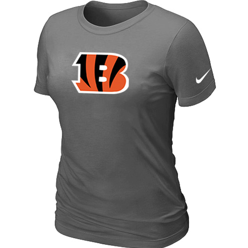 Cincinnati Bengals D.Grey Women's Logo T-Shirt,We sell and wholesale Cincinnati Bengals D.Grey Women's Logo T-Shirt on line form chian!