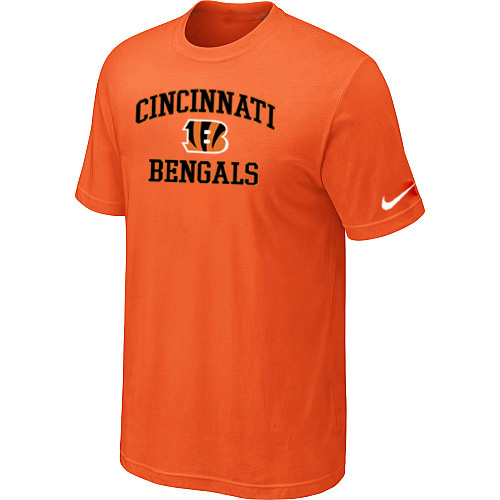 Cincinnati Bengals Heart & Soul Orange T-Shirt,We sell and wholesale Cincinnati Bengals Heart & Soul Orange T-Shirt on line form chian!