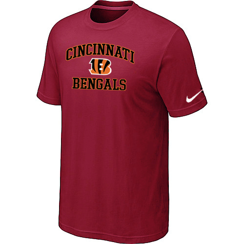 Cincinnati Bengals Heart & Soul Red T-Shirt,We sell and wholesale Cincinnati Bengals Heart & Soul Red T-Shirt on line form chian!