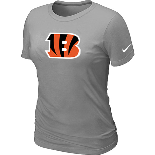 Cincinnati Bengals L.Grey Women's Logo T-Shirt,We sell and wholesale Cincinnati Bengals L.Grey Women's Logo T-Shirt on line form chian!