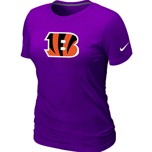 Cincinnati Bengals Purple Women's Logo T-Shirt,We sell and wholesale Cincinnati Bengals Purple Women's Logo T-Shirt on line form chian!