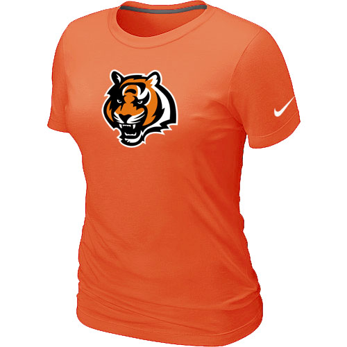 Cincinnati Bengals Tean Logo Women's Orange T-Shirt,We sell and wholesale Cincinnati Bengals Tean Logo Women's Orange T-Shirt on line form chian!