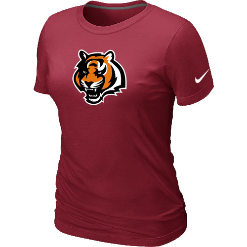Cincinnati Bengals Tean Logo Women's Red T-Shirt,We sell and wholesale Cincinnati Bengals Tean Logo Women's Red T-Shirt on line form chian!
