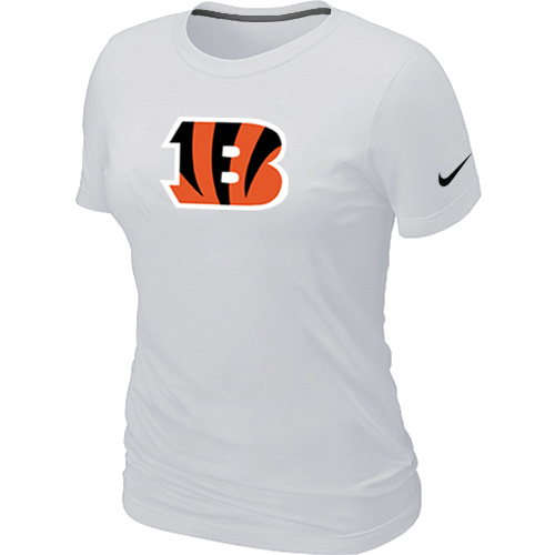 Cincinnati Bengals White Women's Logo T-Shirt,We sell and wholesale Cincinnati Bengals White Women's Logo T-Shirt on line form chian!