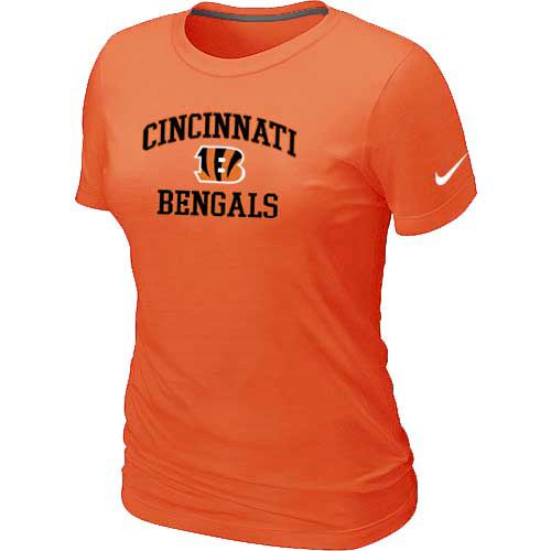Cincinnati Bengals Women's Heart & Sou Orangel T-Shirt,We sell and wholesale Cincinnati Bengals Women's Heart & Sou Orangel T-Shirt on line form chian!