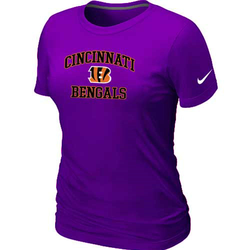 Cincinnati Bengals Women's Heart & Sou Purplel T-Shirt,We sell and wholesale Cincinnati Bengals Women's Heart & Sou Purplel T-Shirt on line form chian!