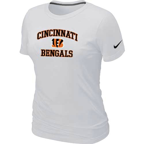 Cincinnati Bengals Women's Heart & Sou Whitel T-Shirt,We sell and wholesale Cincinnati Bengals Women's Heart & Sou Whitel T-Shirt on line form chian!