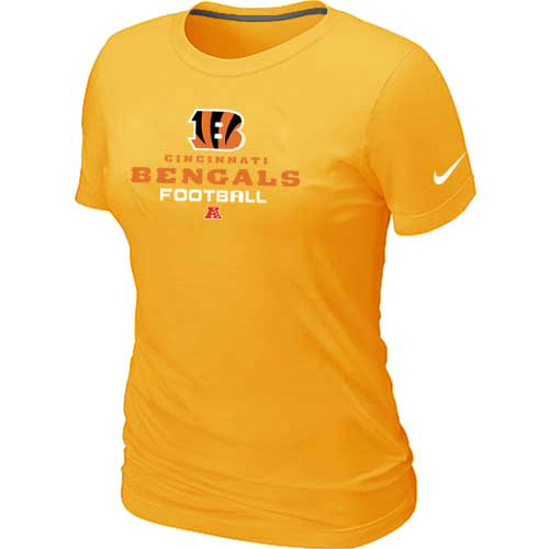 Cincinnati Bengals Yellow Women's Critical Victory T-Shirt,We sell and wholesale Cincinnati Bengals Yellow Women's Critical Victory T-Shirt on line form chian!