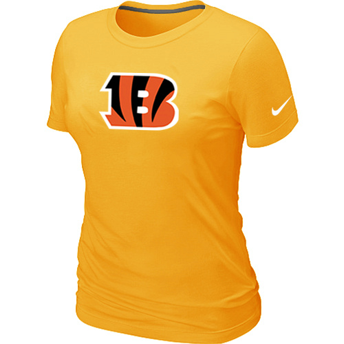 Cincinnati Bengals Yellow Women's Logo T-Shirt,We sell and wholesale Cincinnati Bengals Yellow Women's Logo T-Shirt on line form chian!