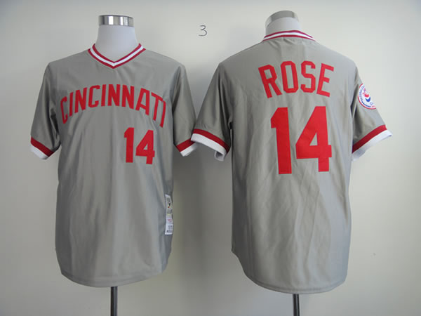 Cincinnati Reds #14 Rose Gray Throwback Jerseys,We sell and wholesale Cincinnati Reds #14 Rose Gray Throwback Jerseys on line form chian!